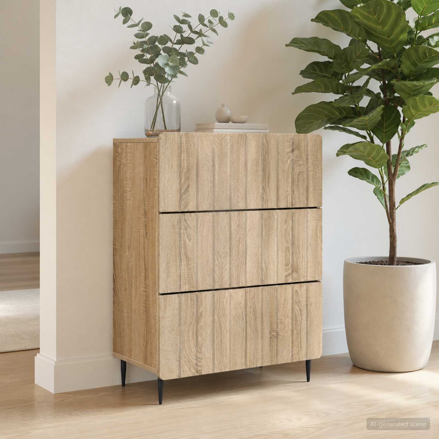 Mobile con Cassetti Rovere Sonoma 66 x 34,5 x 92 cm