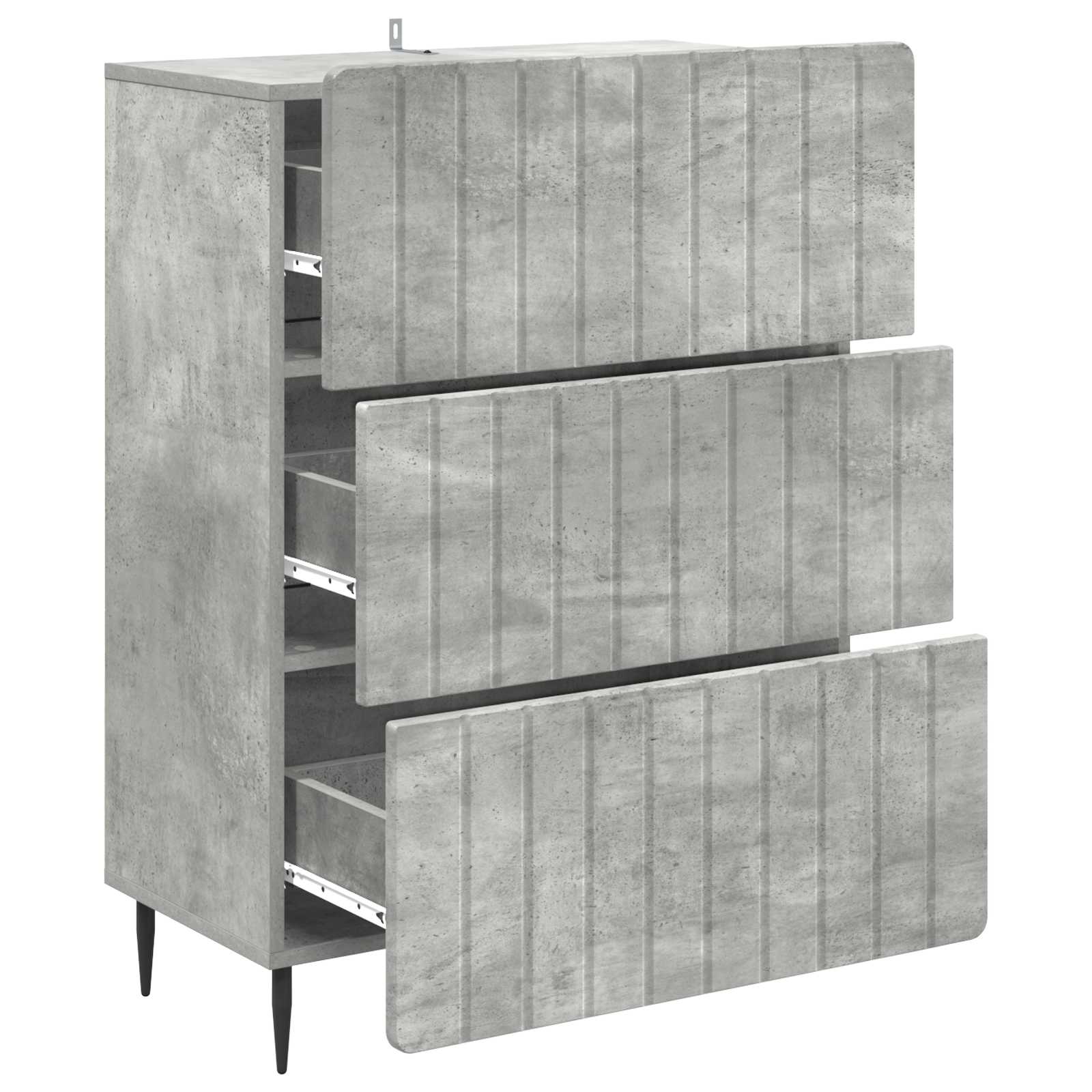 Mobile con Cassetti Grigio Cemento 66 x 34,5 x 92 cm | homemem39
