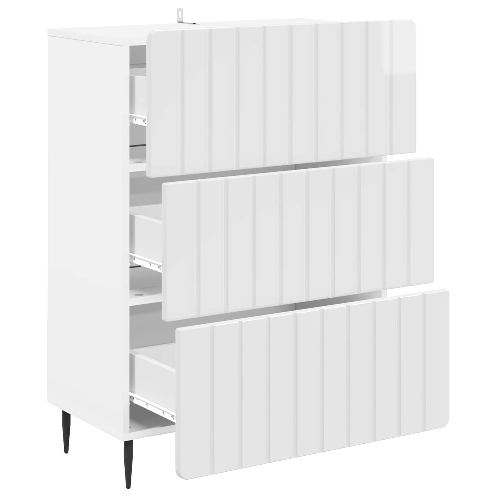 Mobile con Cassetti Bianco Lucido 66 x 34,5 x 92 cm | homemem39