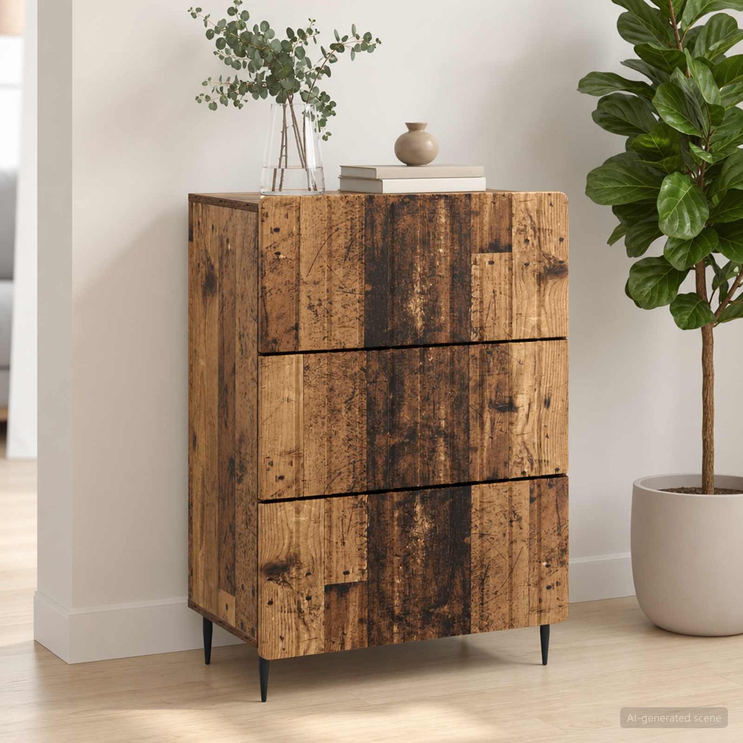 Mobile con Cassetti Legno antico 66 x 34,5 x 92 cm