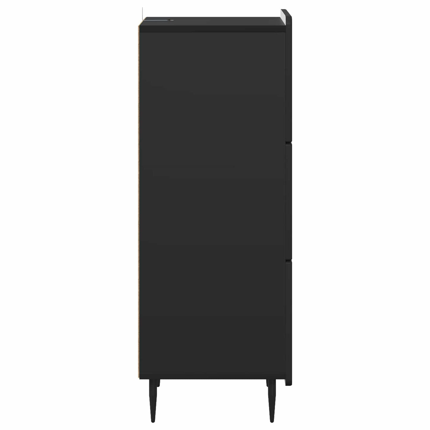 Mobile con Cassetti Nero 33 x 34,5 x 92 cm Legno ingegnerizzato