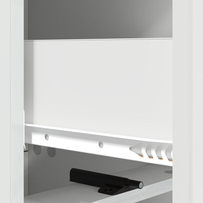 Mobile con Cassetti Bianco Lucido 33 x 34,5 x 92 cm