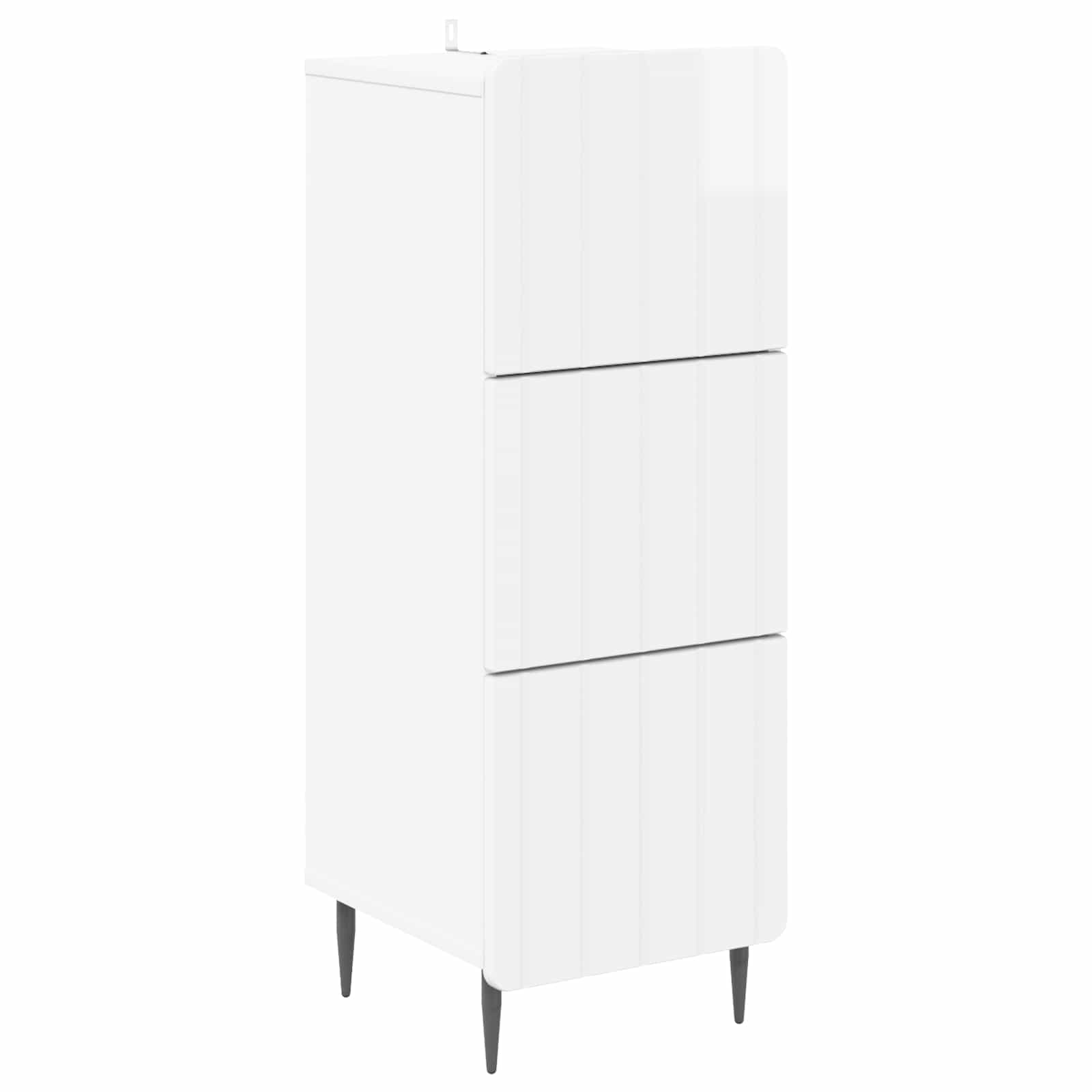 Mobile con Cassetti Bianco Lucido 33 x 34,5 x 92 cm | homemem39