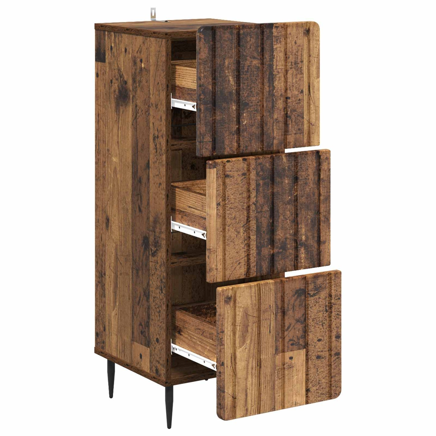 Mobile con Cassetti Legno antico 33 x 34,5 x 92 cm