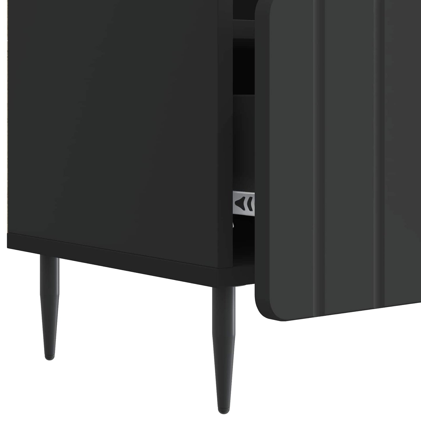 Mobile TV Nero 102 x 34,5 x 50 cm Legno ingegnerizzato | homemem39