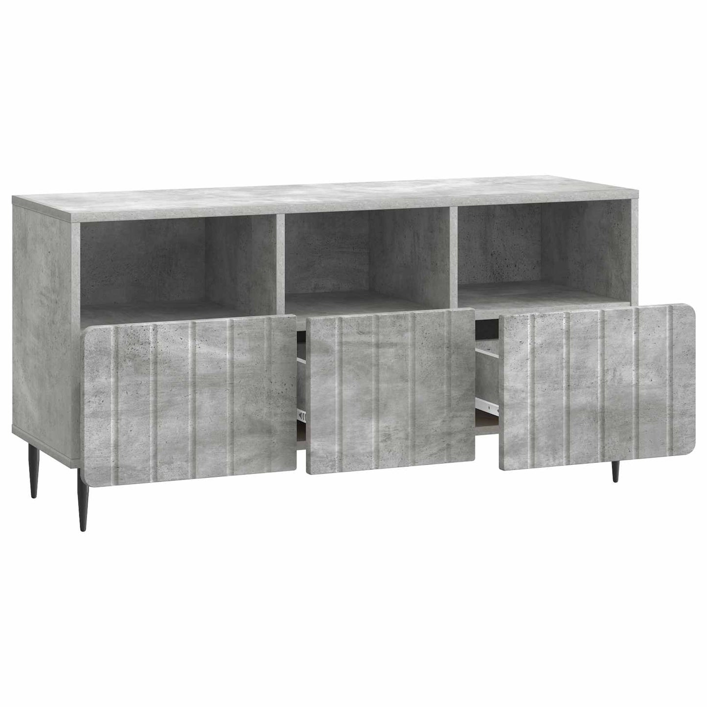 Mobile TV con cassetto Grigio Cemento 102 x 34,5 x 50 cm | homemem39