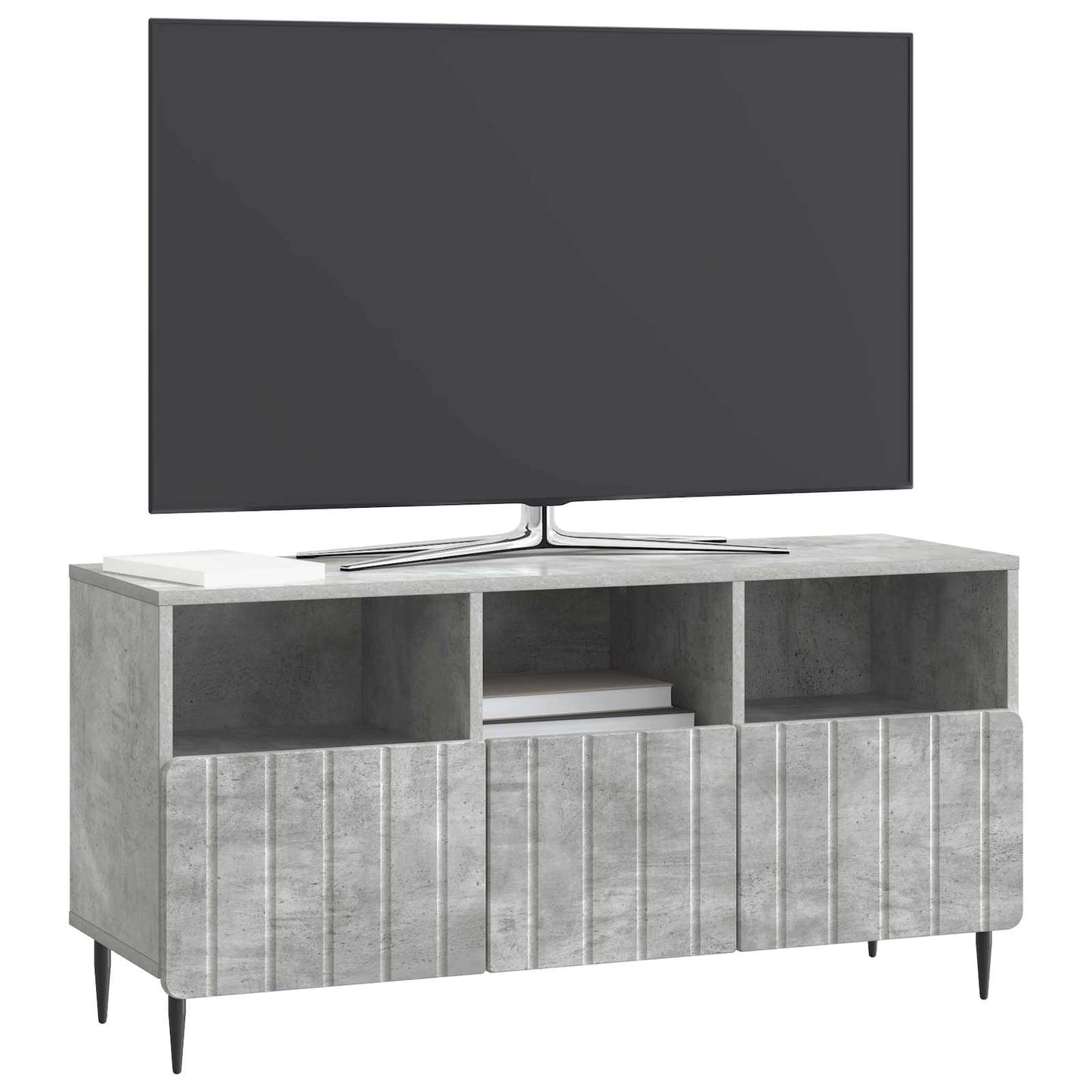 Mobile TV con cassetto Grigio Cemento 102 x 34,5 x 50 cm | homemem39