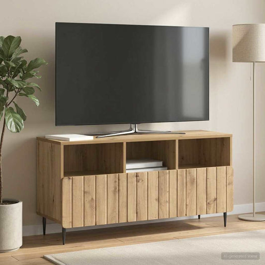 Mobile TV con cassetto Rovere Artigianale 102 x 34,5 x 50 cm