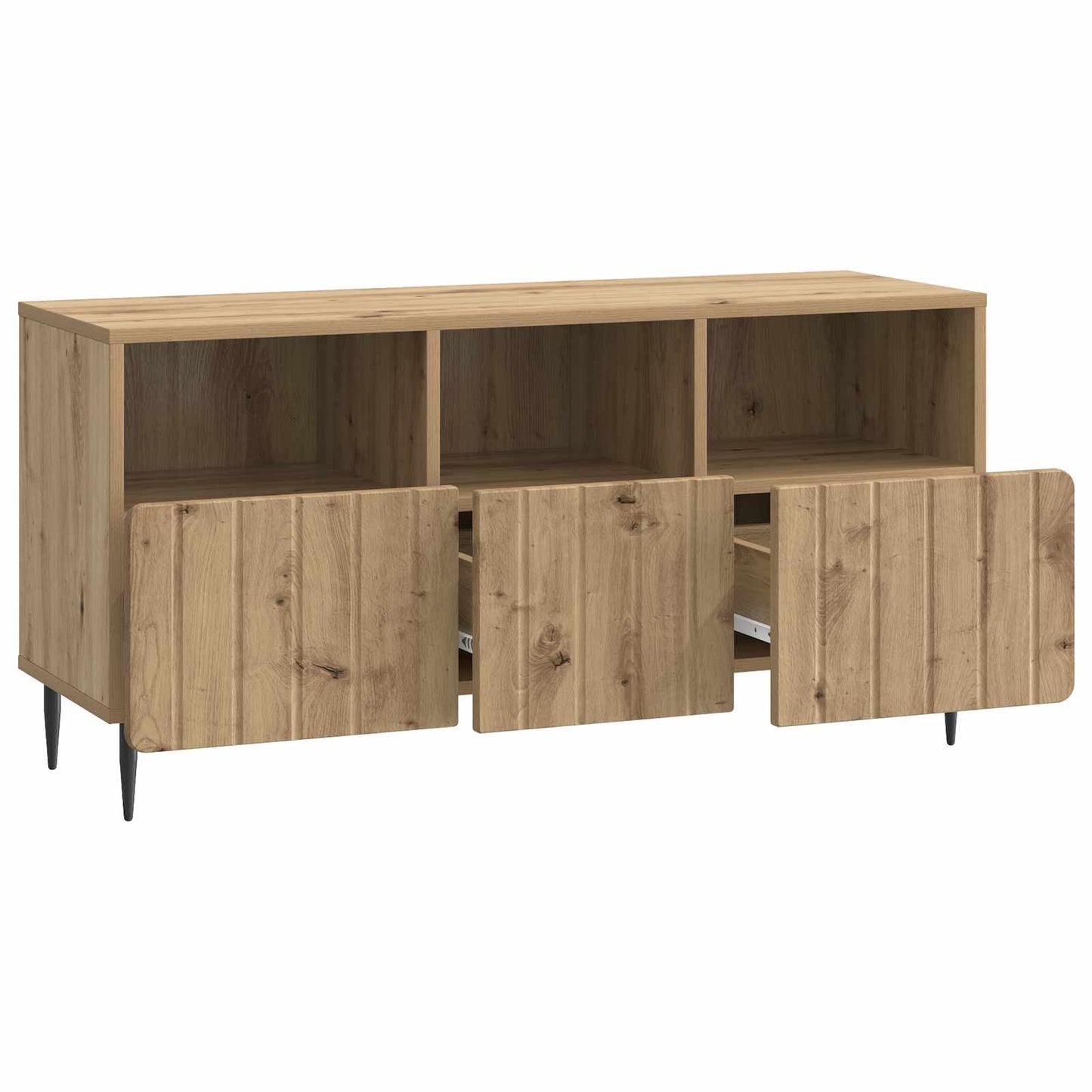 Mobile TV con cassetto Rovere Artigianale 102 x 34,5 x 50 cm | homemem39