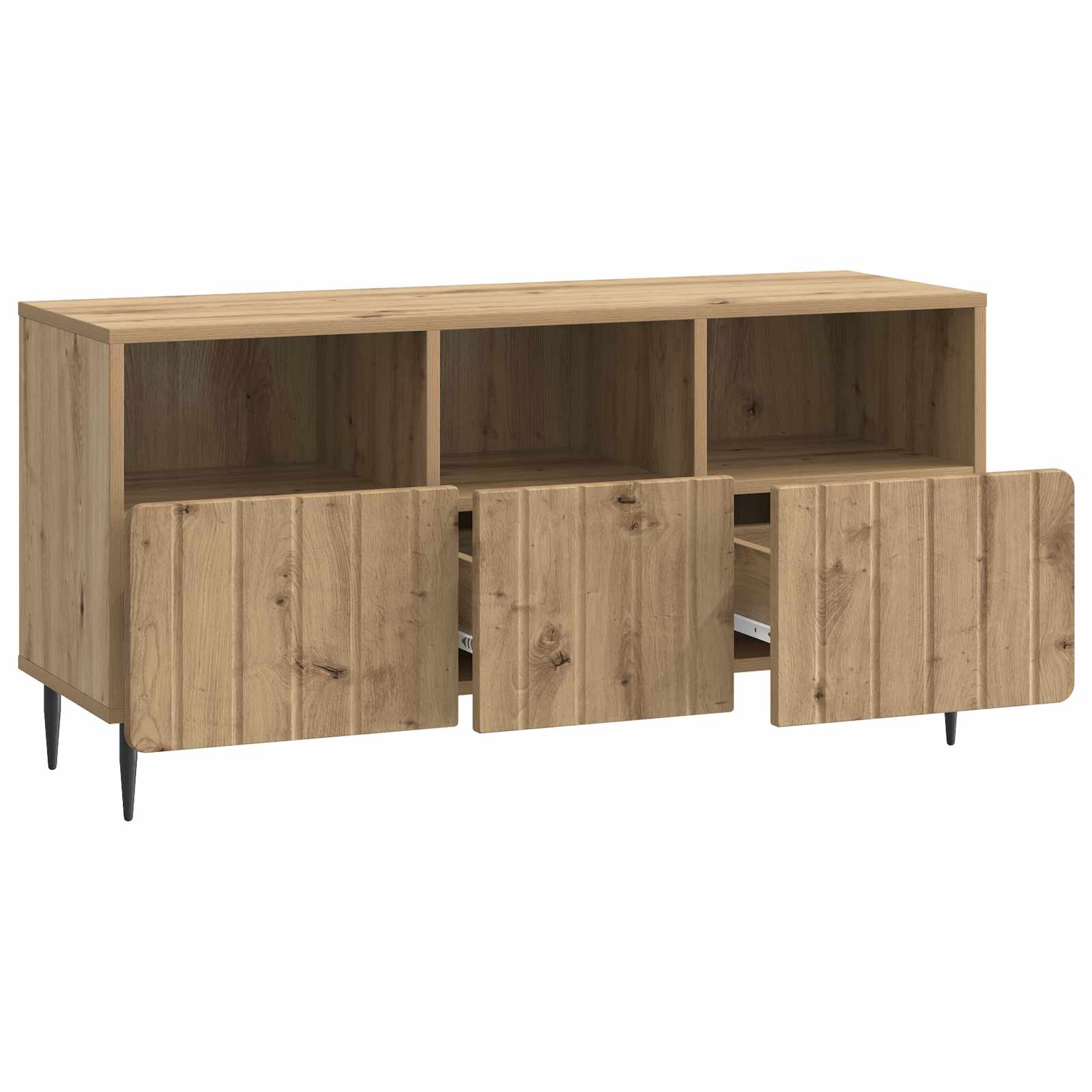 Mobile TV con cassetto Rovere Artigianale 102 x 34,5 x 50 cm | homemem39