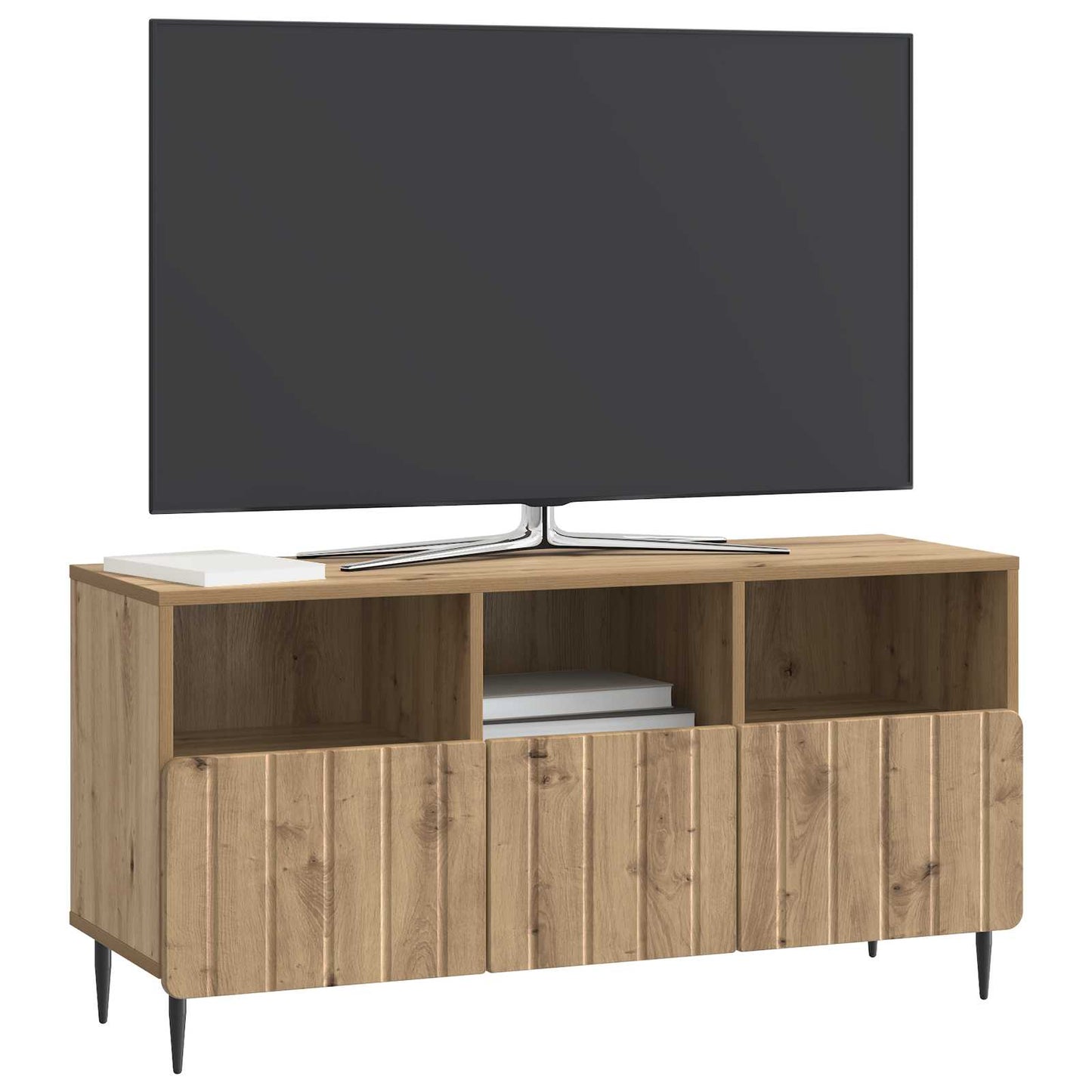 Mobile TV con cassetto Rovere Artigianale 102 x 34,5 x 50 cm | homemem39