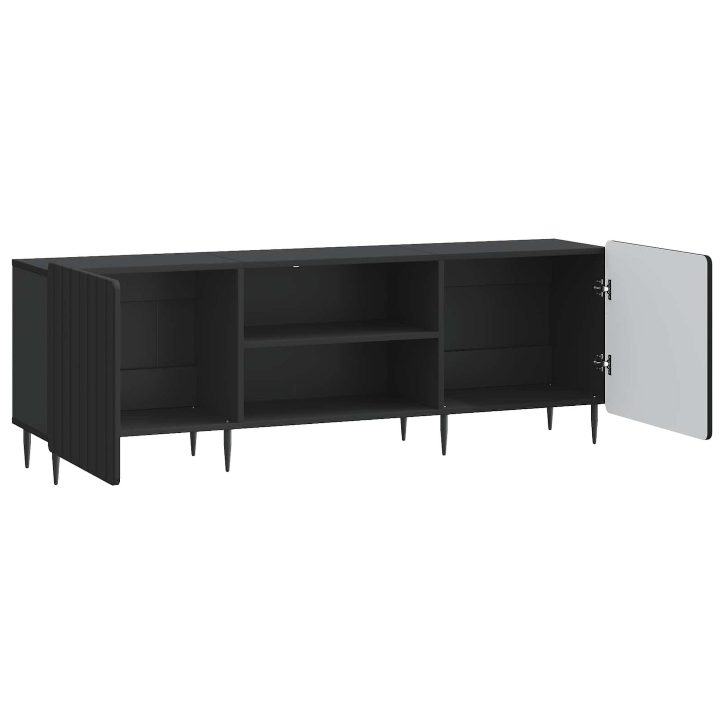 Mobile TV Nero 150 x 31 x 52 cm Legno ingegnerizzato | homemem39