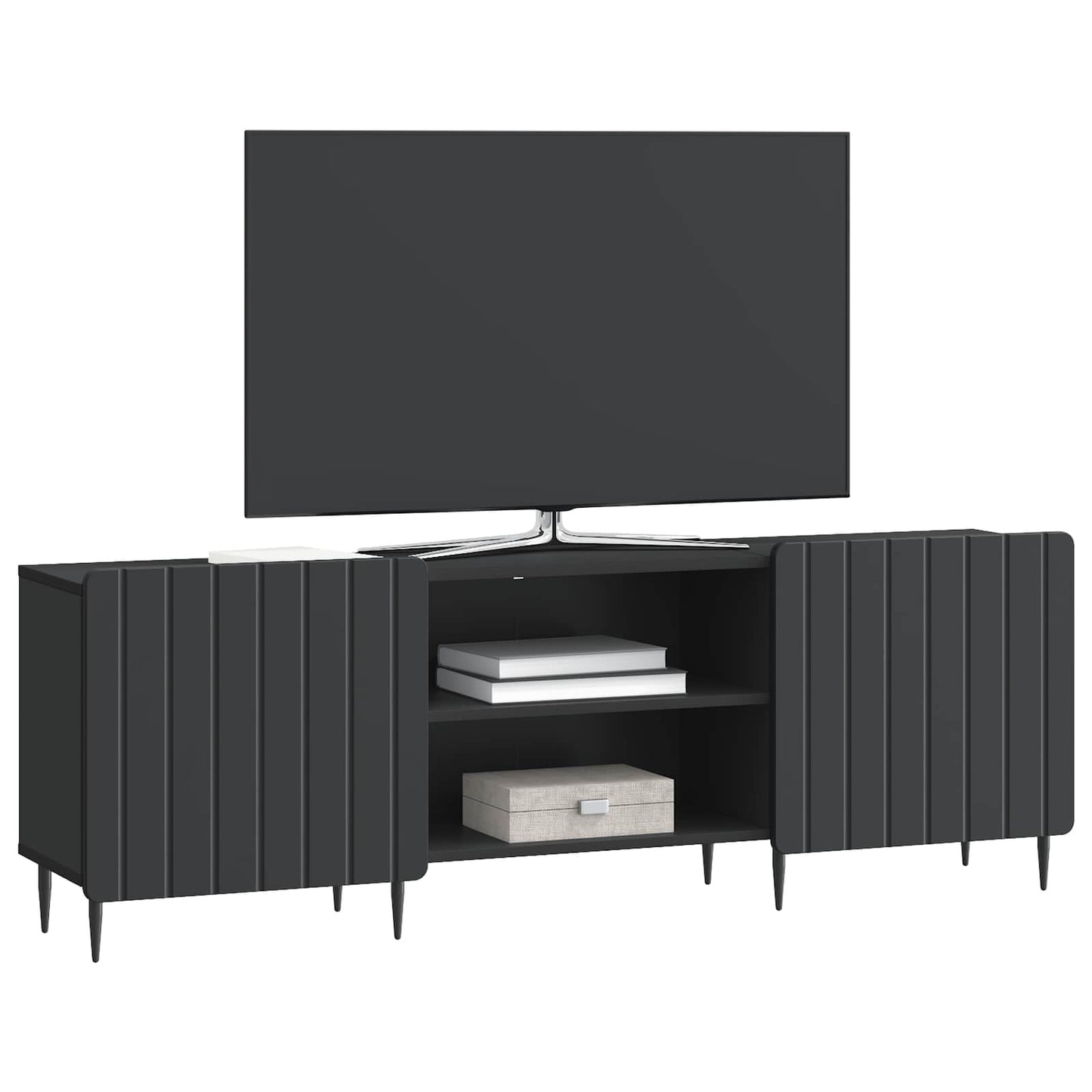 Mobile TV Nero 150 x 31 x 52 cm Legno ingegnerizzato | homemem39