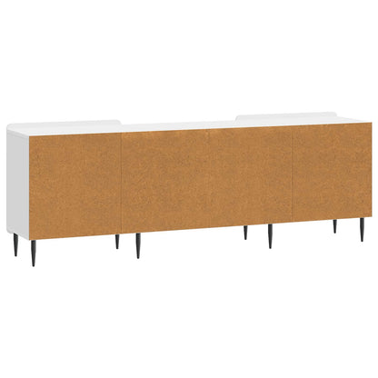 Mobile TV Bianco Lucido 150 x 31 x 52 cm Legno ingegnerizzato | homemem39