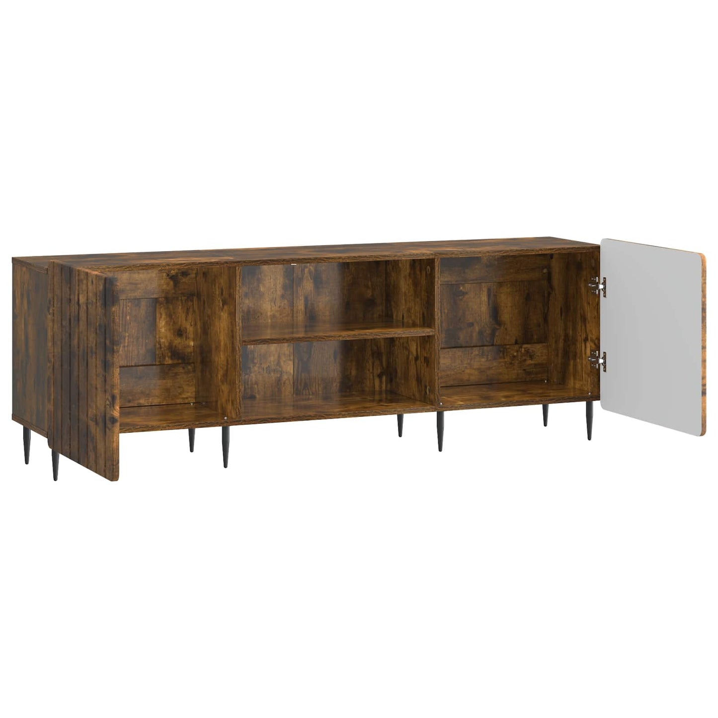 Mobile TV Rovere Fumo 150 x 31 x 52 cm Legno ingegnerizzato | homemem39