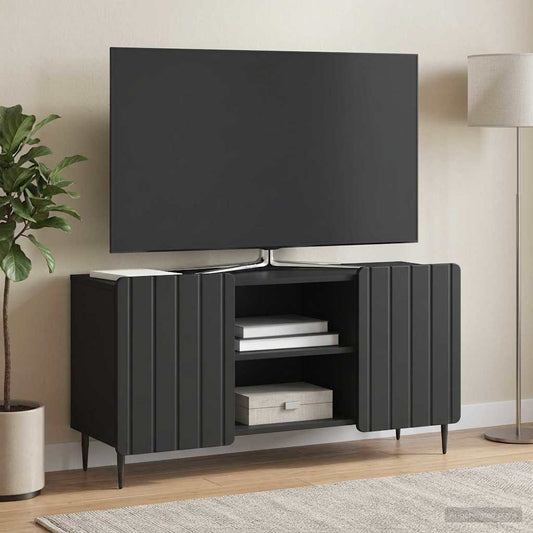 Mobile TV Nero 102 x 34,5 x 52 cm Legno ingegnerizzato