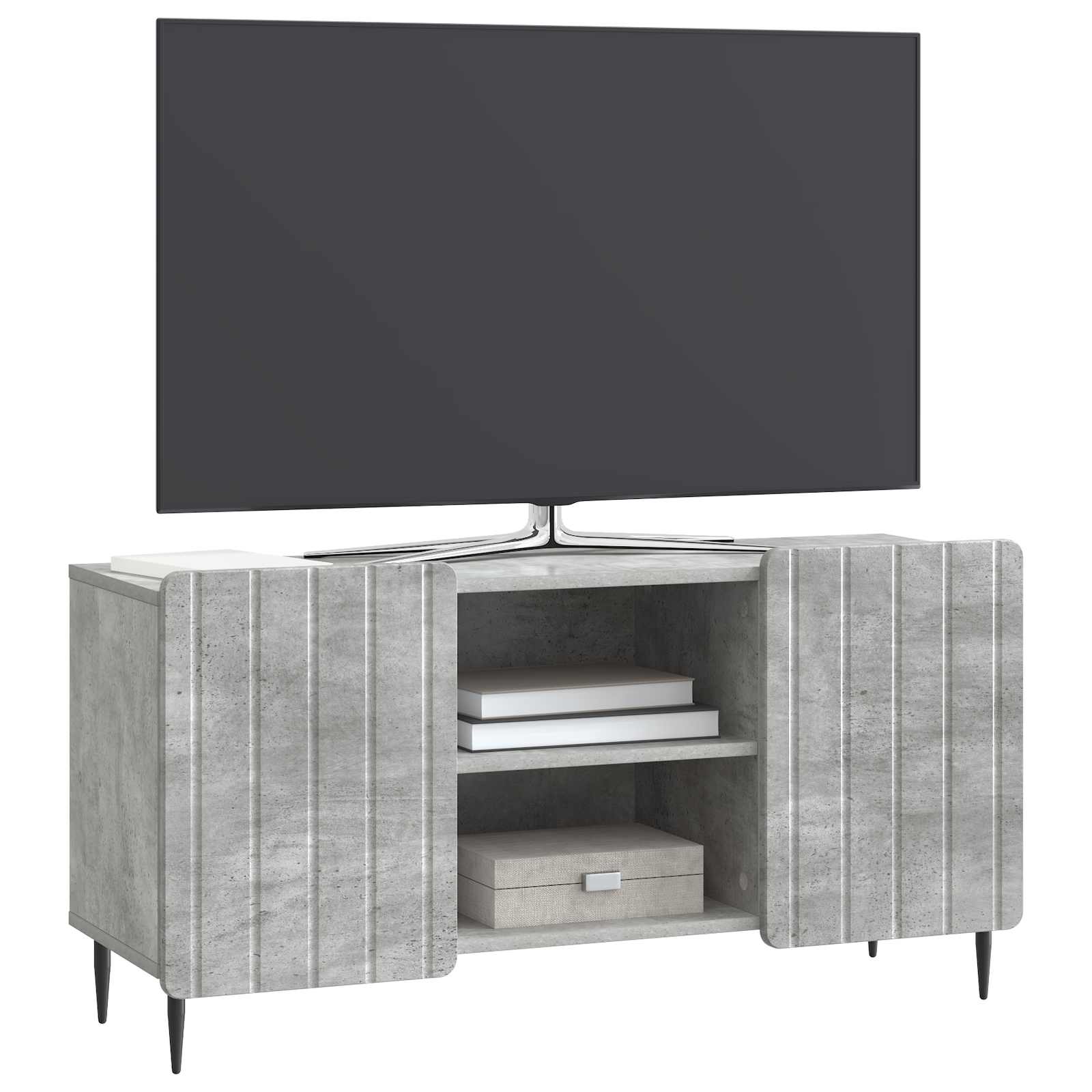 Mobile TV Grigio Cemento 102 x 34,5 x 52 cm | homemem39