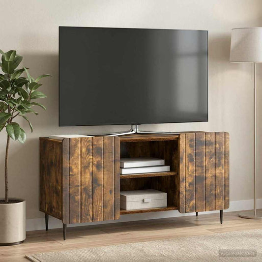 Mobile TV Rovere Fumo 102 x 34,5 x 52 cm Legno ingegnerizzato
