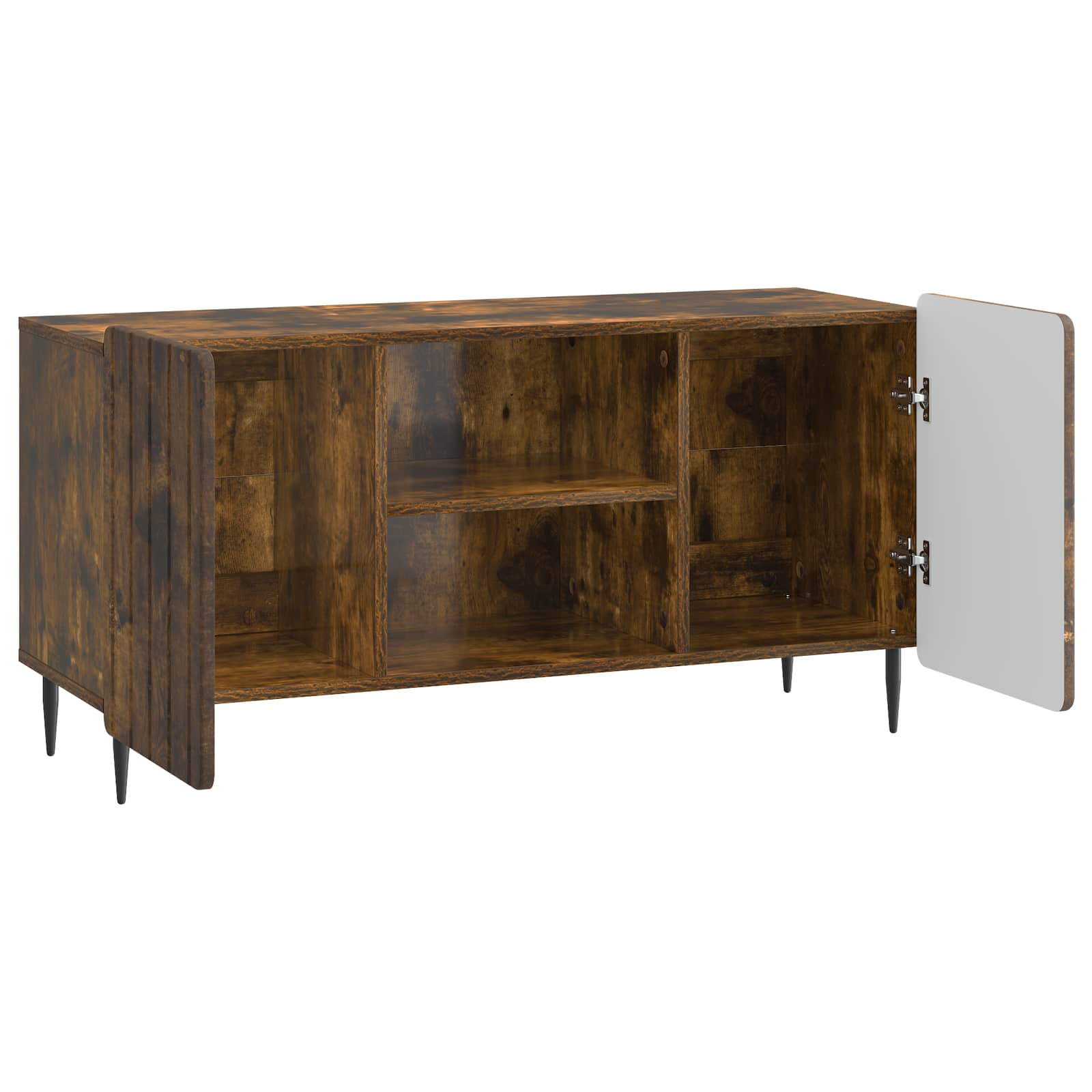 Mobile TV Rovere Fumo 102 x 34,5 x 52 cm Legno ingegnerizzato | homemem39