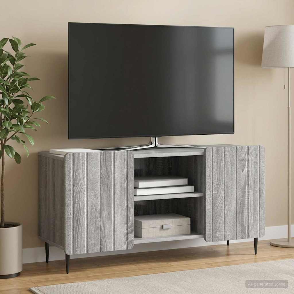 Mobile TV Grigio Sonoma 102 x 34,5 x 52 cm Legno ingegnerizzato