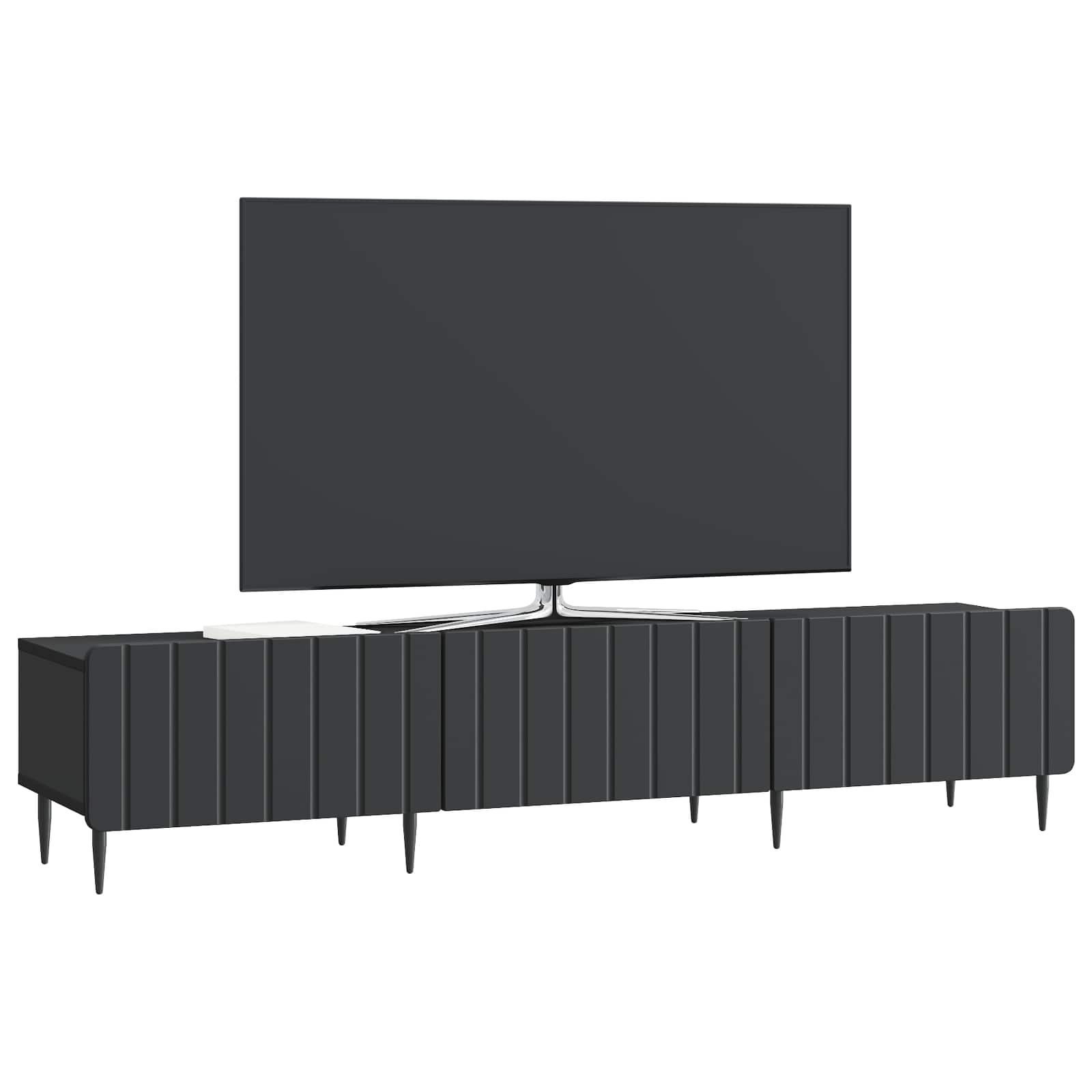 Mobile TV Nero 147 x 34,5 x 32 cm Legno ingegnerizzato | homemem39