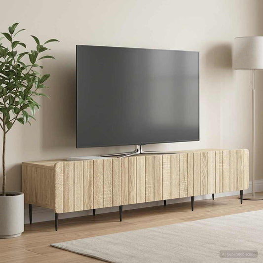 Mobile TV Rovere Sonoma 147 x 34,5 x 32 cm Legno ingegnerizzato