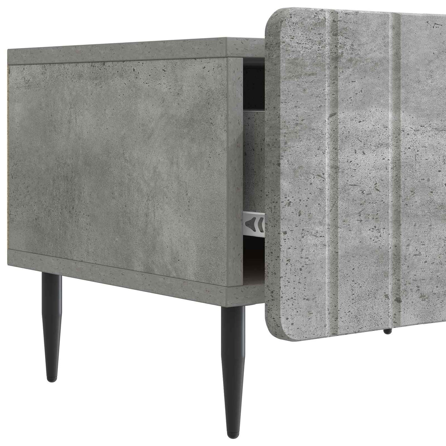 Mobile TV con cassetto Grigio Cemento 147 x 34,5 x 32 cm | homemem39