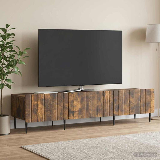 Mobile TV Rovere Fumo 147 x 34,5 x 32 cm Legno ingegnerizzato