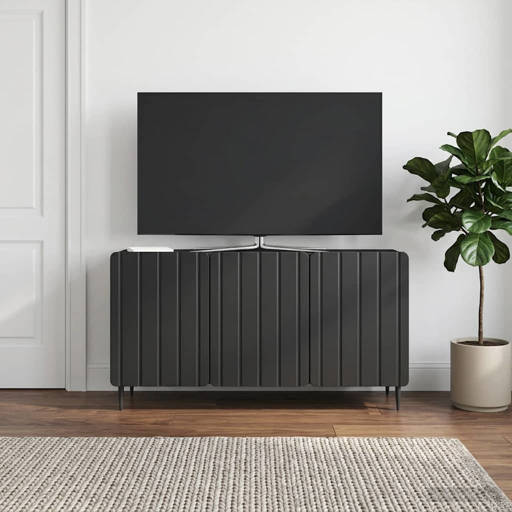 Mobile TV Nero 99 x 34,5 x 52 cm Legno ingegnerizzato