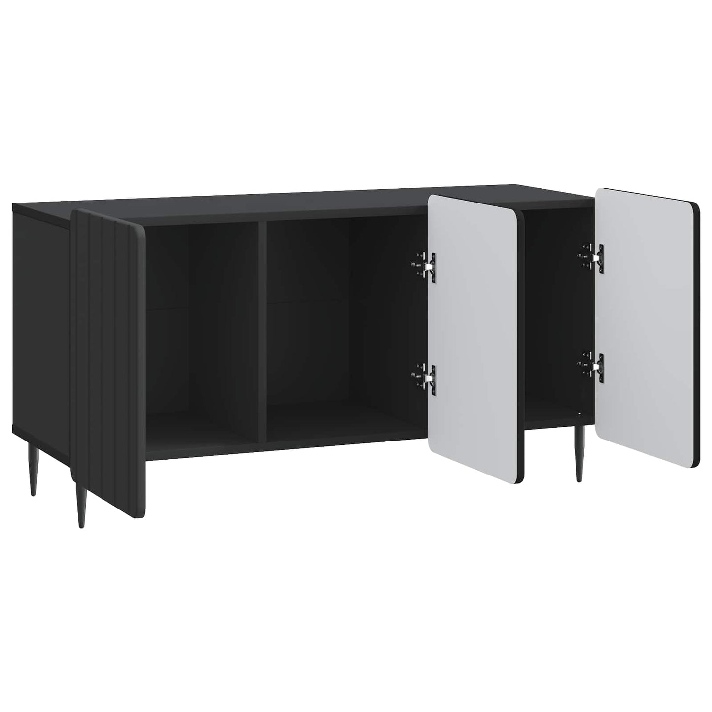 Mobile TV Nero 99 x 34,5 x 52 cm Legno ingegnerizzato