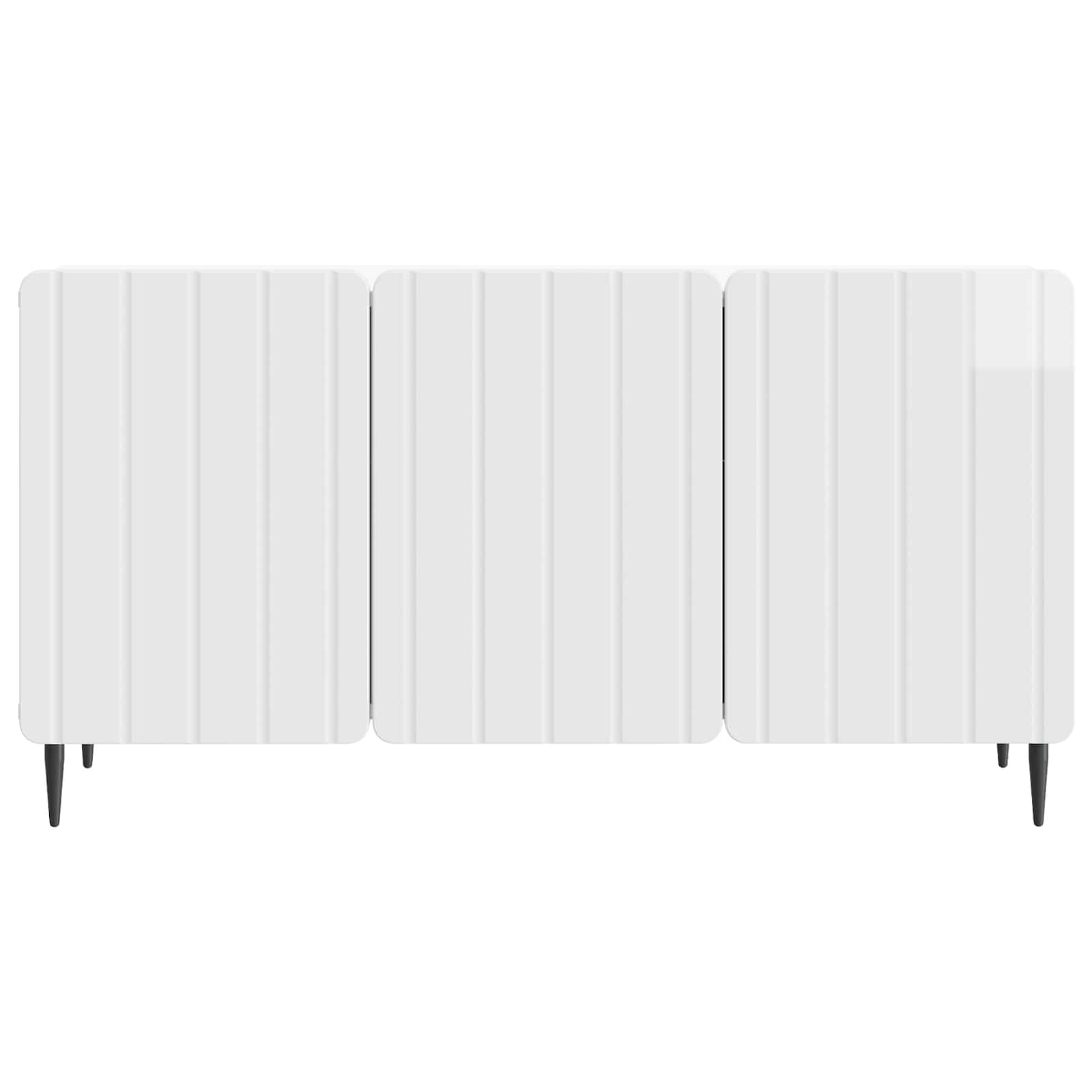 Mobile TV Bianco Lucido 99 x 34,5 x 52 cm Legno ingegnerizzato | homemem39