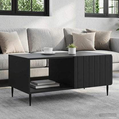 Tavolino da salotto Nero 90 x 50 x 40 cm Legno ingegnerizzato | homemem39
