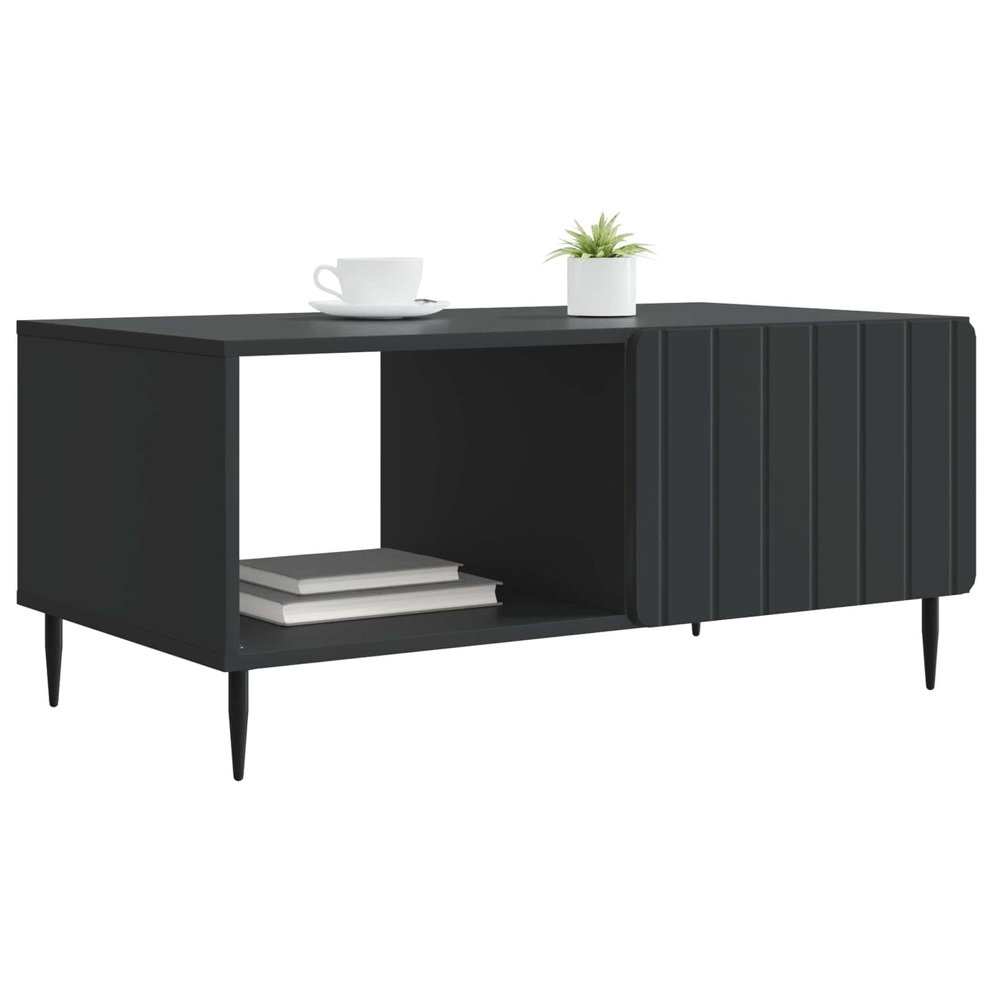 Tavolino da salotto Nero 90 x 50 x 40 cm Legno ingegnerizzato | homemem39