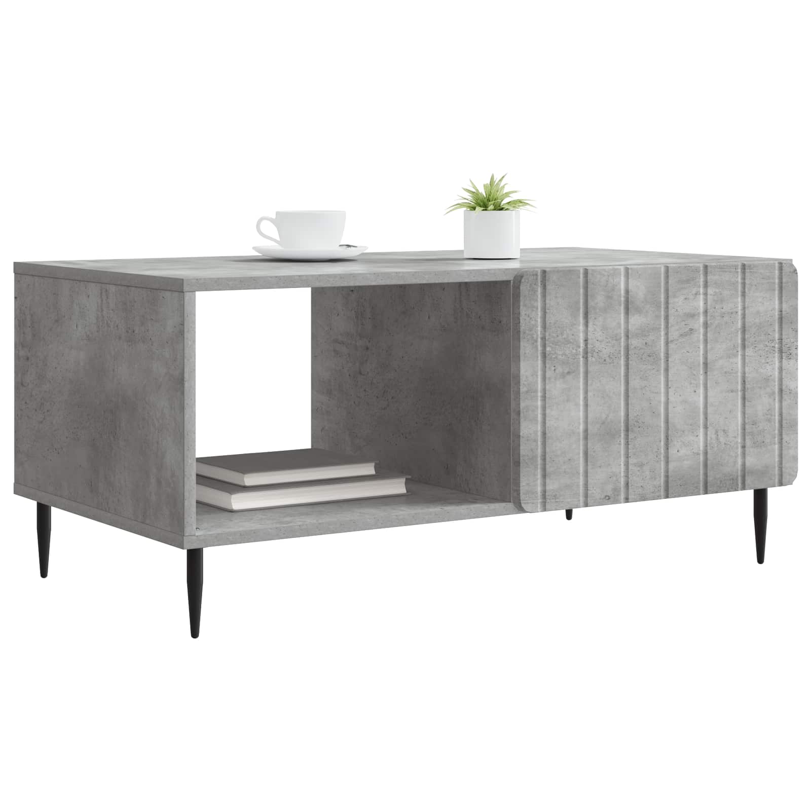 Tavolino da salotto Grigio Cemento 90 x 50 x 40 cm | homemem39