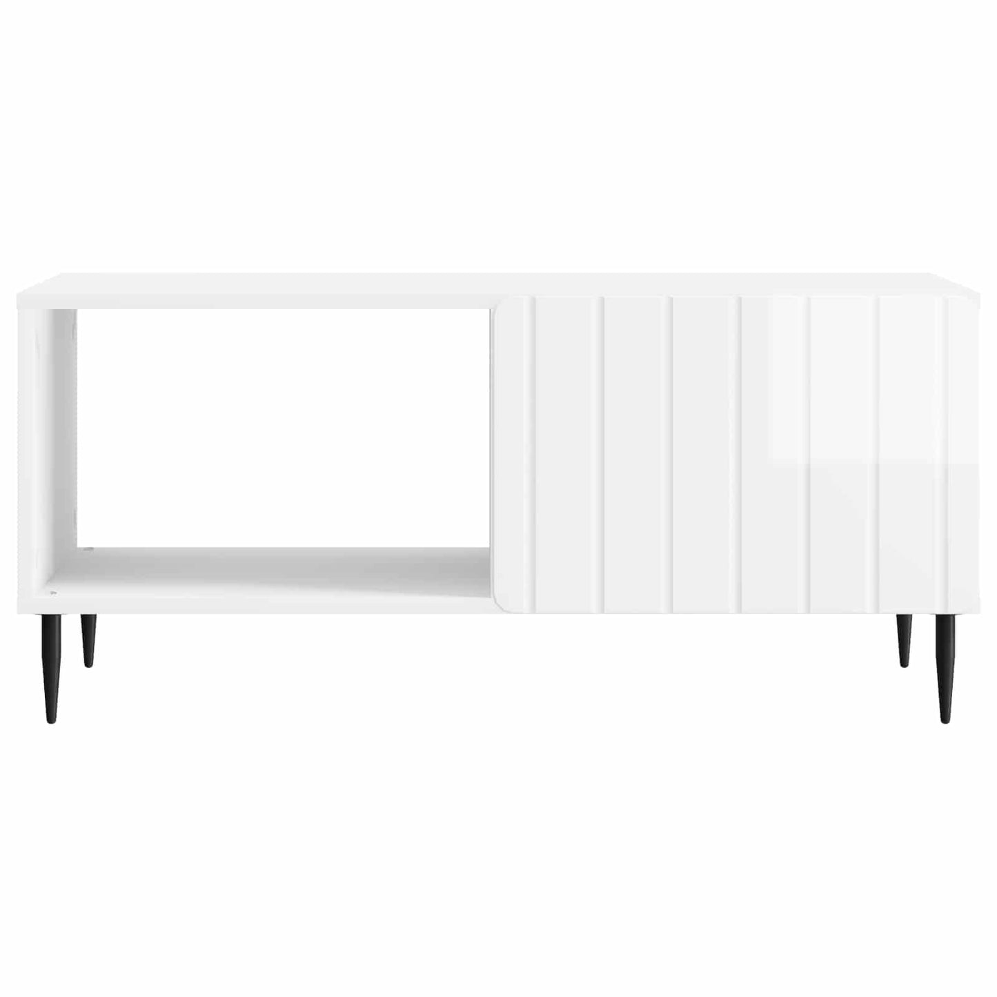 Tavolino da salotto Bianco Lucido 90 x 50 x 40 cm | homemem39