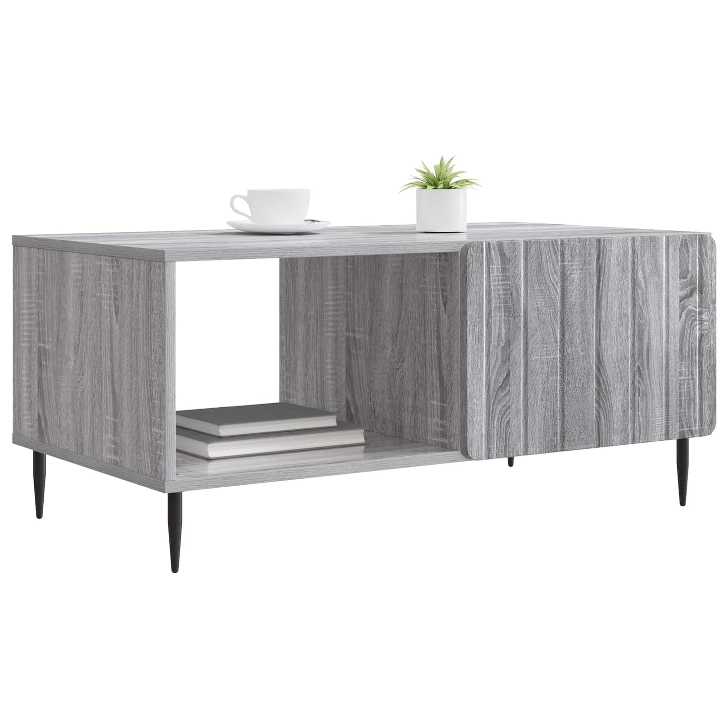 Tavolino da salotto Sonoma grigio 90 x 50 x 40 cm | homemem39