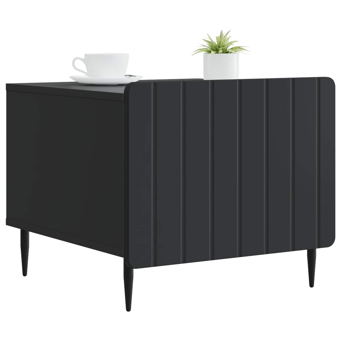 Tavolino da salotto Nero 49 x 50 x 42 cm Legno ingegnerizzato | homemem39