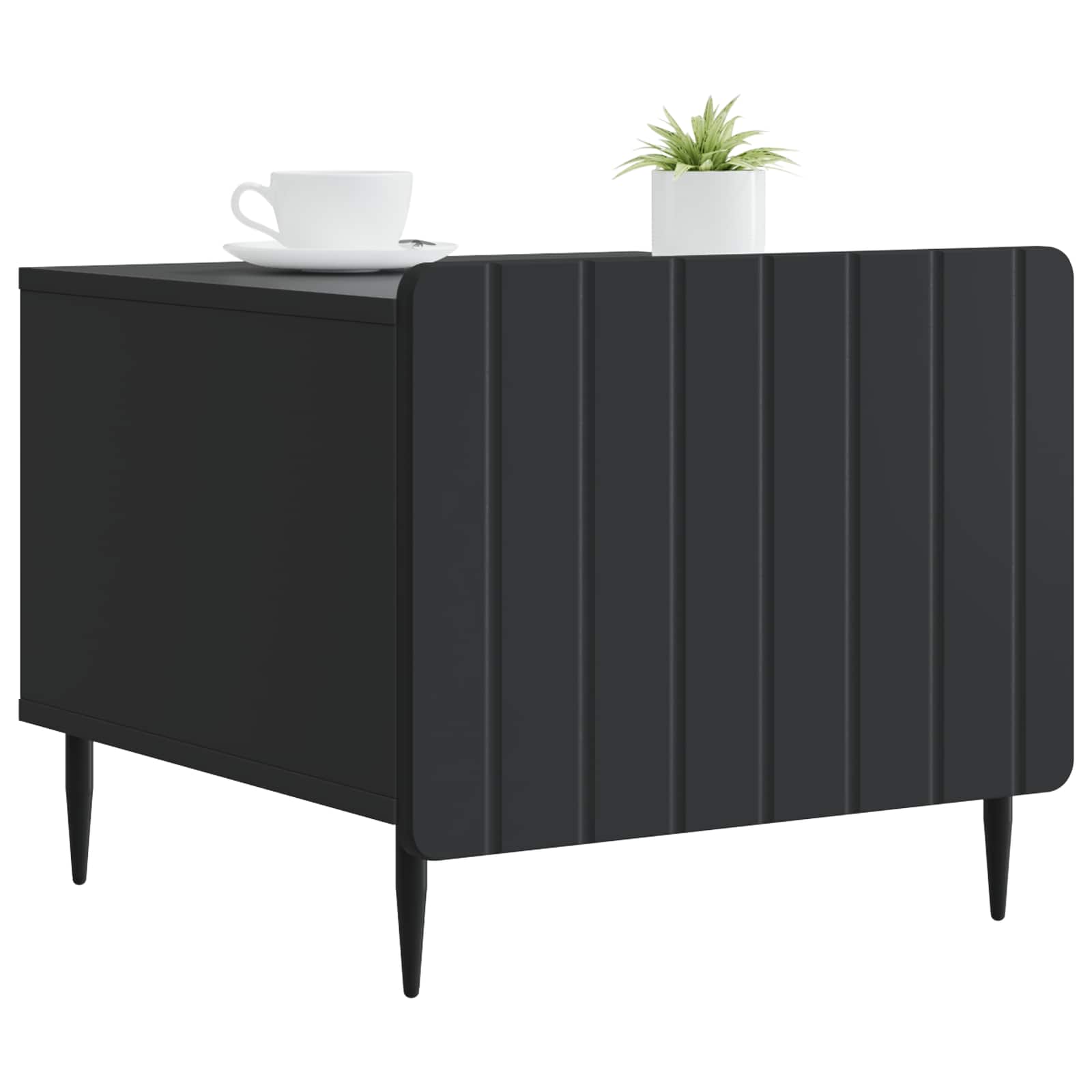 Tavolino da salotto Nero 49 x 50 x 42 cm Legno ingegnerizzato | homemem39