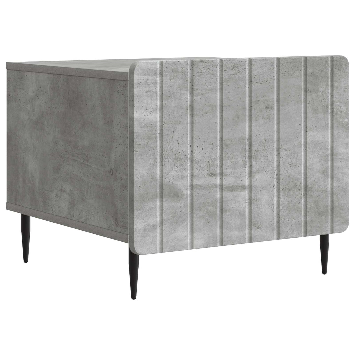 Tavolino da salotto con cassetto Grigio Cemento 49 x 50 x 42 cm | homemem39