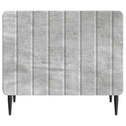 Tavolino da salotto con cassetto Grigio Cemento 49 x 50 x 42 cm | homemem39