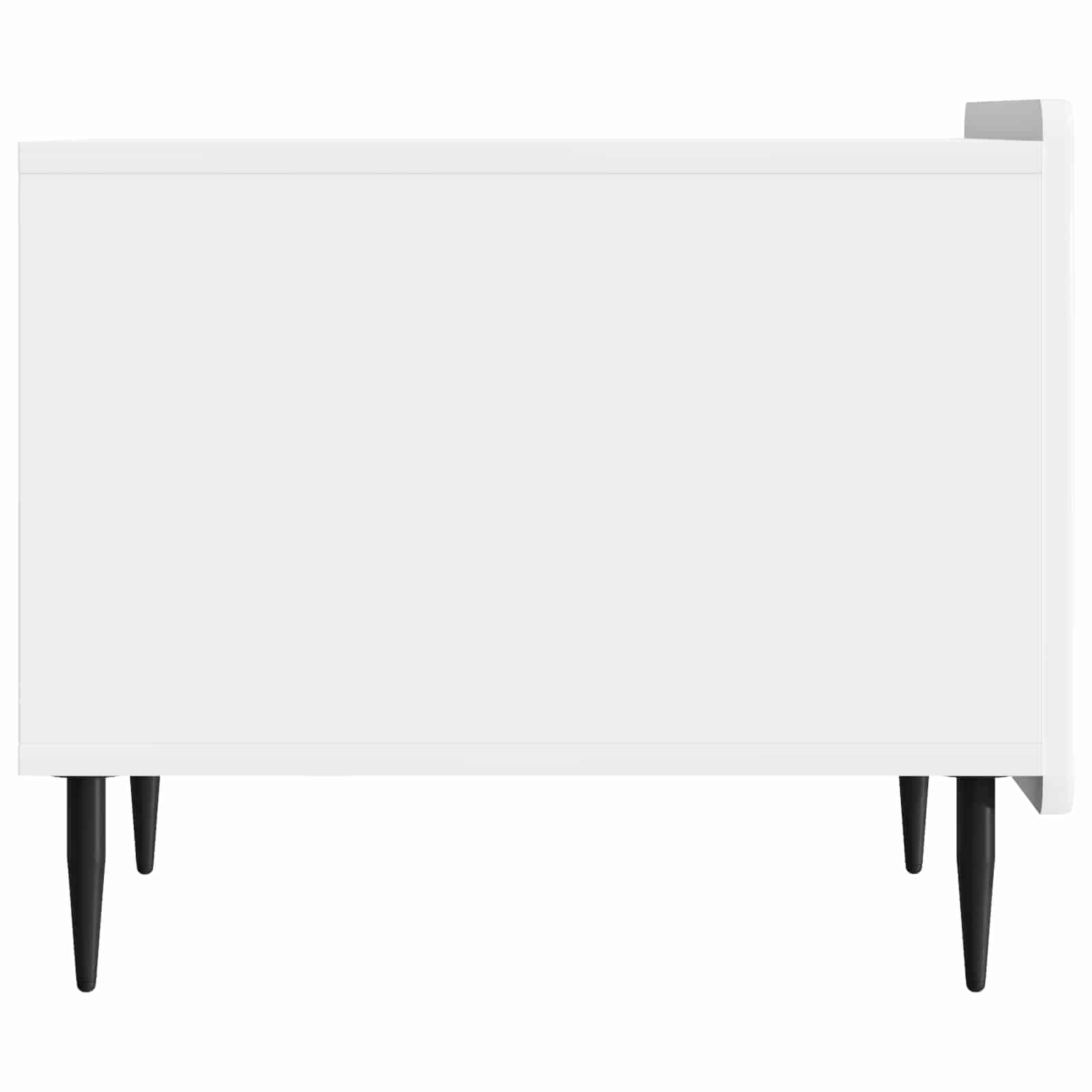 Tavolino da salotto con cassetto Bianco Lucido 49 x 50 x 42 cm | homemem39
