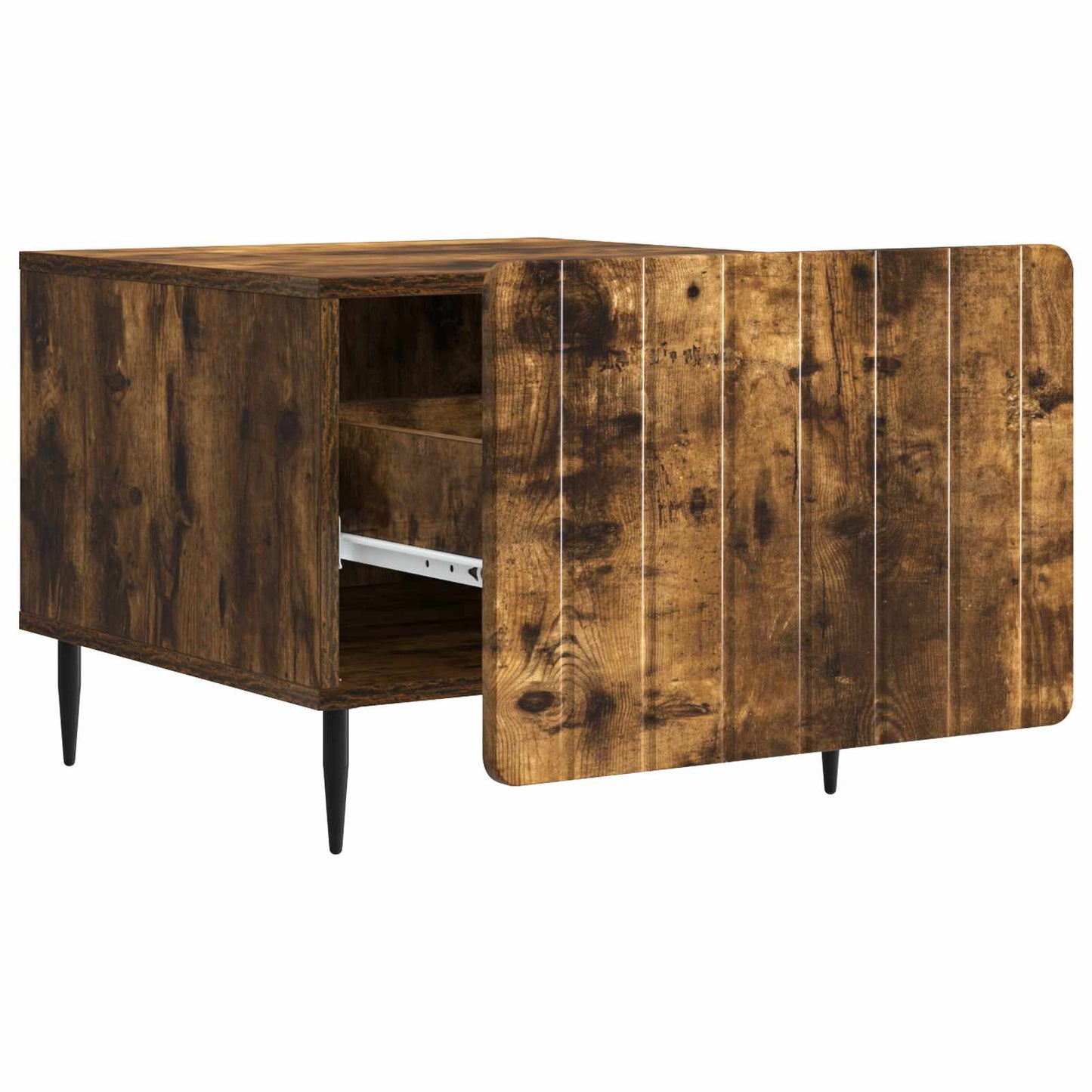 Tavolino da salotto con cassetto Rovere Fumo 49 x 50 x 42 cm | homemem39