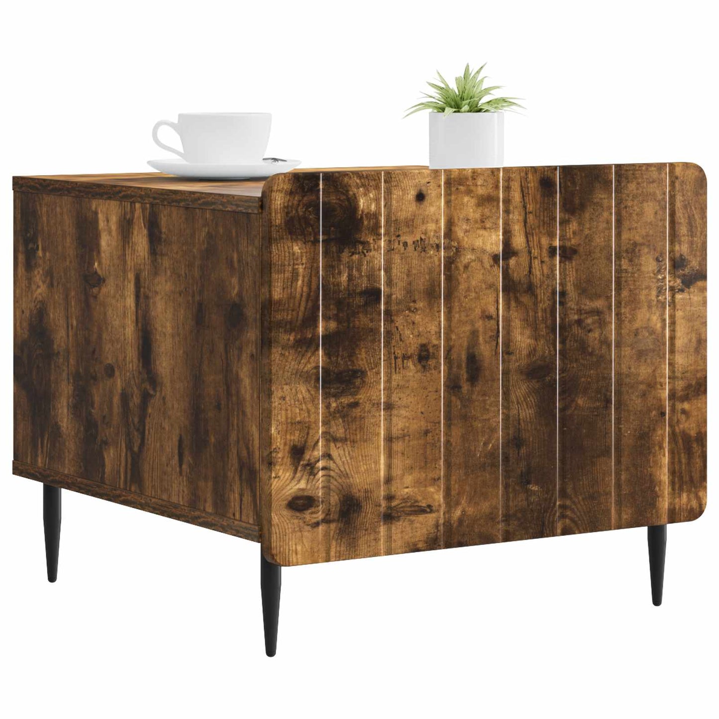 Tavolino da salotto con cassetto Rovere Fumo 49 x 50 x 42 cm | homemem39