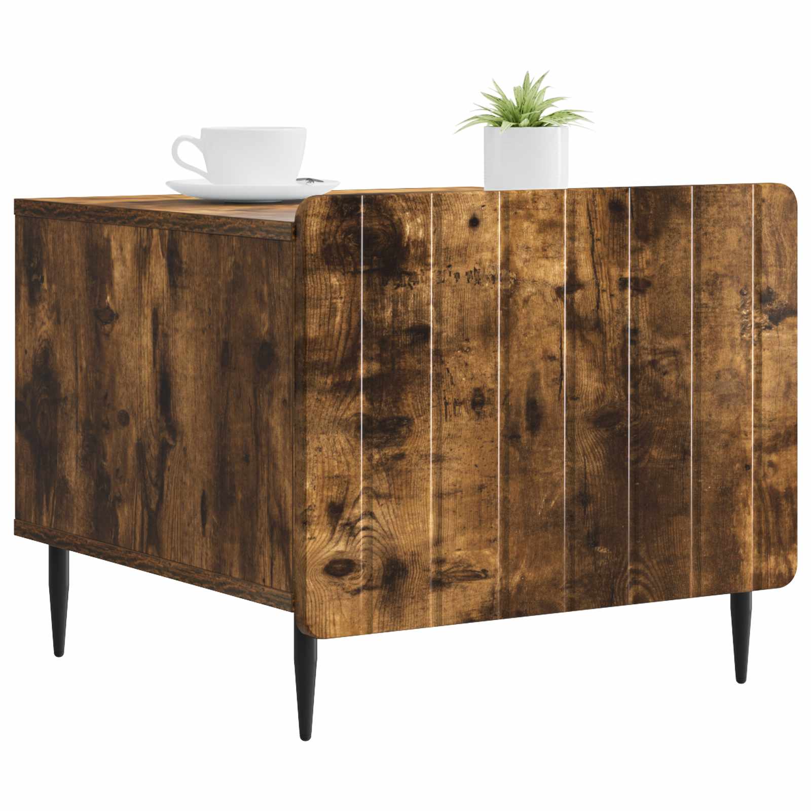 Tavolino da salotto con cassetto Rovere Fumo 49 x 50 x 42 cm | homemem39
