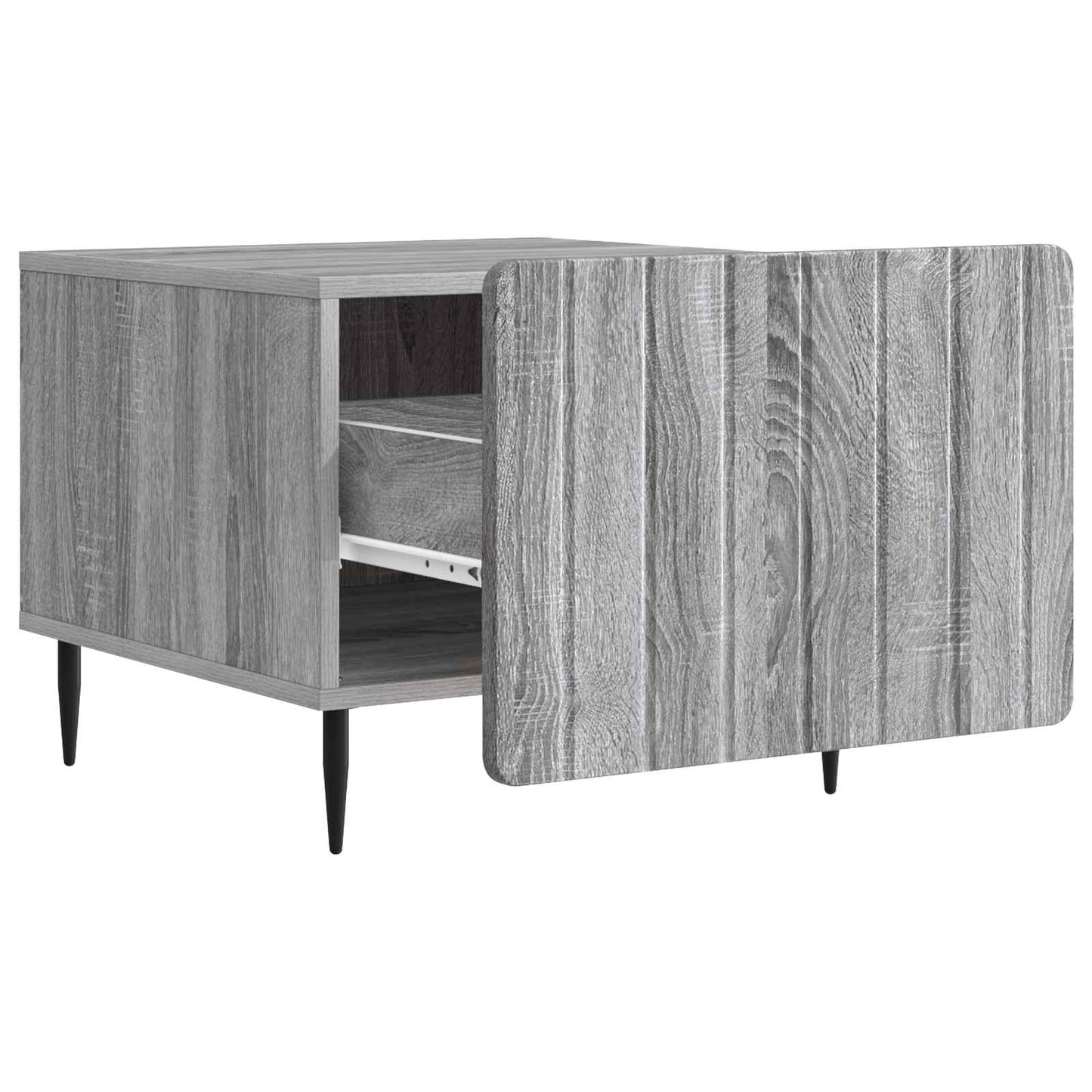 Tavolino da salotto con cassetto Grigio Sonoma 49 x 50 x 42 cm