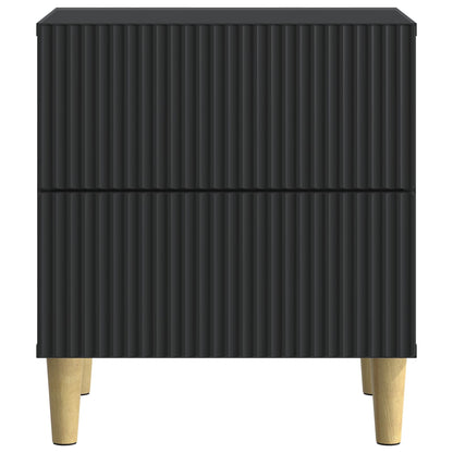 Armadio da Notte con cassetto 2 pcs Nero 43 x 34,5 x 48 cm | homemem39