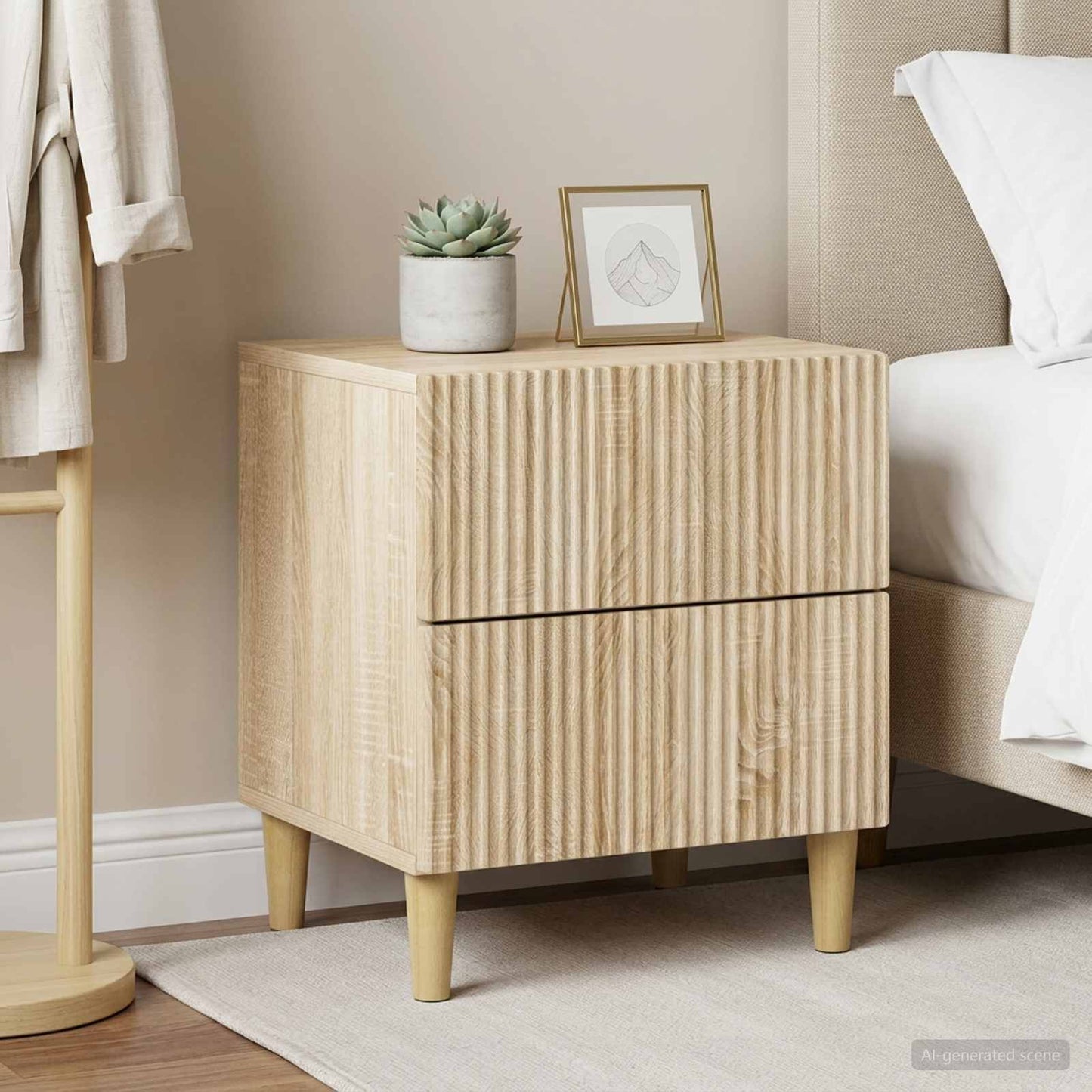 Armadio da Notte 2 pcs Rovere Sonoma 43 x 34,5 x 48 cm | homemem39