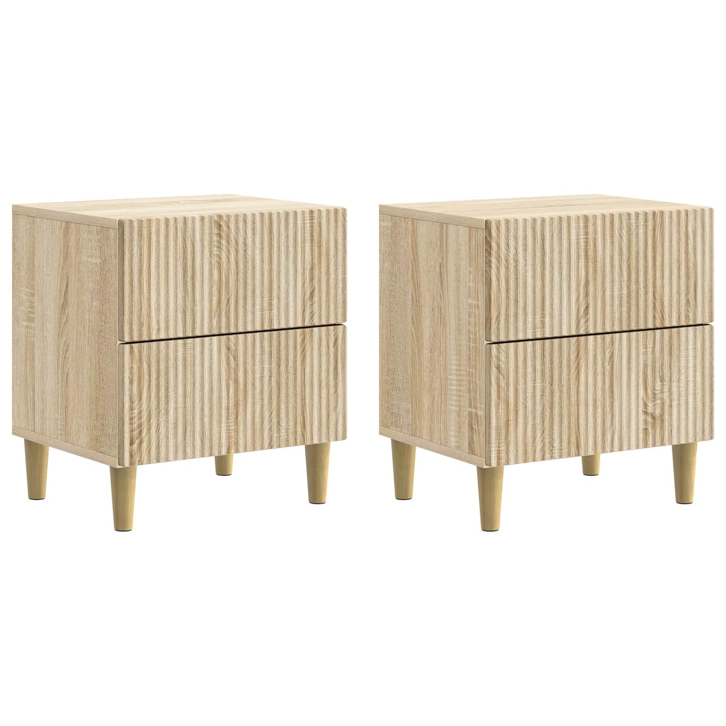 Armadio da Notte 2 pcs Rovere Sonoma 43 x 34,5 x 48 cm | homemem39