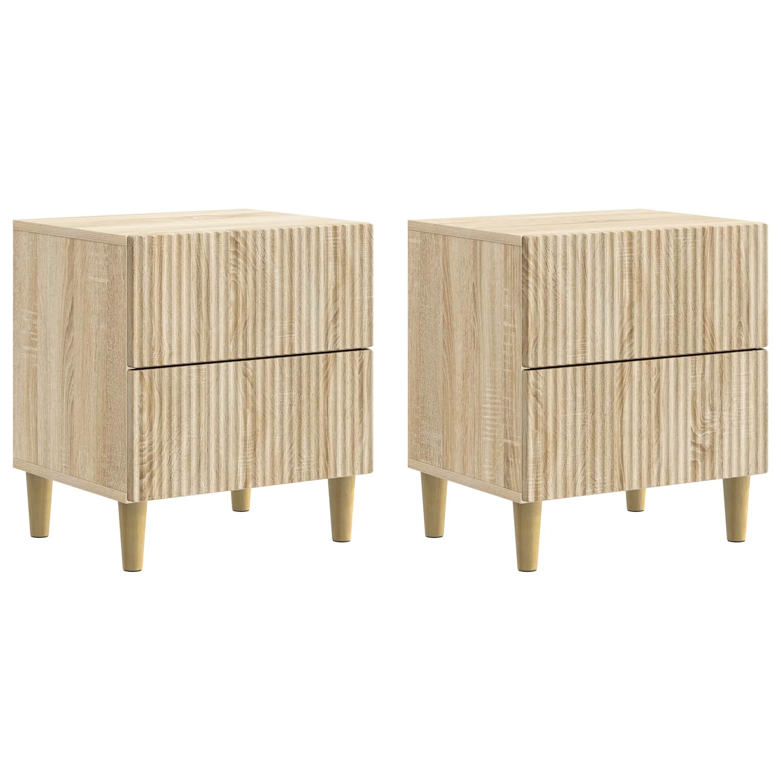 Armadio da Notte 2 pcs Rovere Sonoma 43 x 34,5 x 48 cm | homemem39