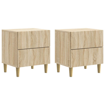 Armadio da Notte 2 pcs Rovere Sonoma 43 x 34,5 x 48 cm | homemem39